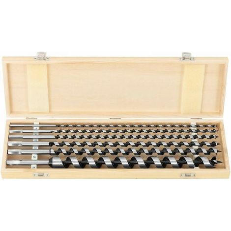 SET 6 PUNTE PER TRAPANO TASSELLATORE PUNTALE TRIVELLA AUTOFILETTANTE LEGNO 460MM