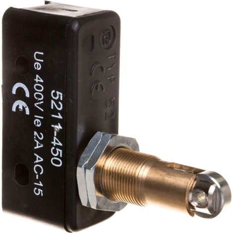 Finecorsa 1CO a spinta con rullo lungo W0-5211-450