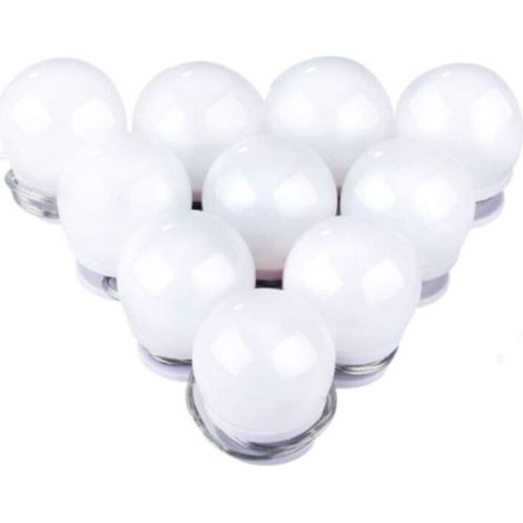 Lampes de miroir à coller, 10 ampoules, éclairage LED pour coiffeuse, câble USB, éclairage réglable, éclairage froid et chaud, éclairage de vanité pour salle de bain et chambre à coucher (1/5)