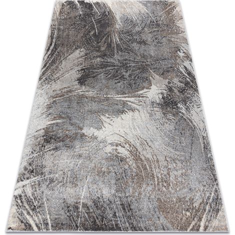 Carpet FUSION 9617 dark grey / brown - Abstraction, modern, abstract brown 240x330 cm