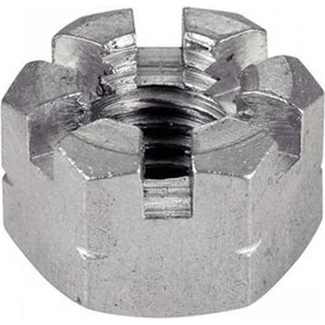 5 Ecrous Hexagonaux à Créneaux M33 mm - DIN 935 - ISO 7035 - NFE27-414 - Inox A4 - D-Work