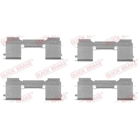 Kit d'accessoires, plaquette de frein à disque Quick Brake 109-1729 CITROËN