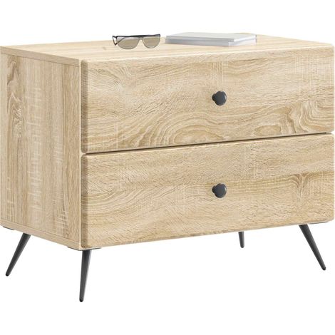 Maison Exclusive - Armadio da Notte con cassetto Rovere Sonoma 62 x 34,5 x 47,5 cm