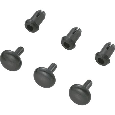 TRU COMPONENTS TC-SRR-355K203 TC-10820808 Spreizniete Loch-Ø 3 mm Schwarz 1000 St.