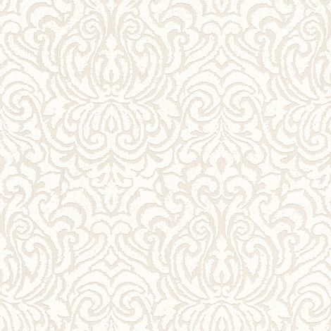 BRICOFLOR Papier peint baroque Papier peint intissé Beige / crème Blanc Tapisserie baroque - 10,05 x 0,53 m (1/5)