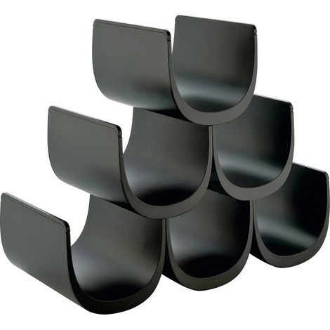 Porte-Bouteilles Design en Résine Thermoplastique, Blanc (1/2)