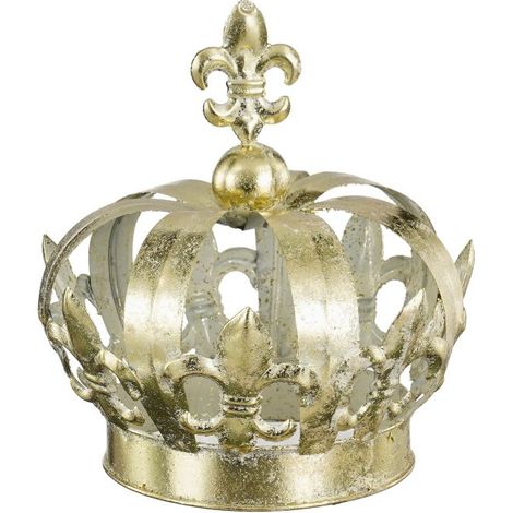 CORONA DECORATIVA ORO D16X18CM EDELMAN