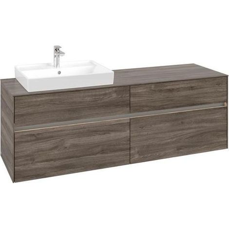 VB WTUS Collaro C022B0 1600x548x500mm m. Bel. 4 Ausz. WT li Stone Oak (1/3)