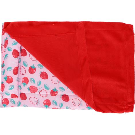 Sac de couchage doux et chaud pour reptiles, lit pour dragon barbu avec oreiller pour dragon barbu et gecko léopard (couette rouge fraise) (1/5)