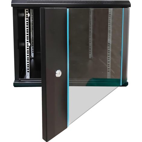 Wandmontierter Rack-Schrank eprado-R19-9U/600-blau (1/3)