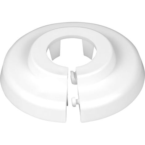 2 Pcs Cache Tuyau Rosace Radiateur 16mm Blanc - Rosace pour Coffrage PVC (1/3)
