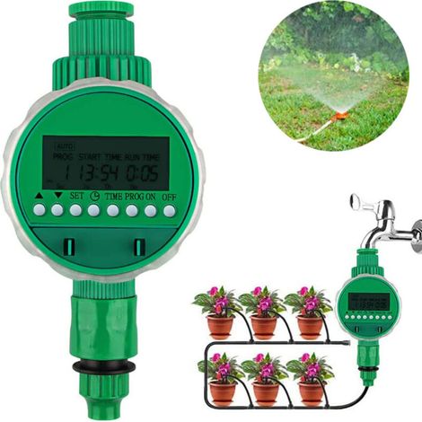 Bardusch - Minuteur arrosage automatique LCD, étanche, pour jardin, serre et agriculture (1/4)