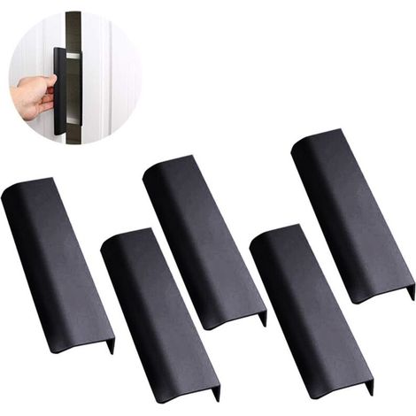 Poignée de meubles d'acier Inoxydable de Miroir Schrankgriff - acier Inoxydable brossé mat garnitures pour meubles 5 Pièces Design de Poignée pour Portes & Cuisines (1/5)