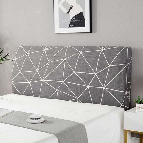 Headboard Cover, Painted Pattern Dust Cover, Headboard Slipcover, Stretch Slipcover for Bedroom, Upholstered Decoration, Suitable for 170-190 cm