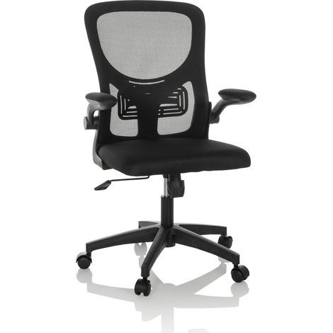 Bürostuhl / Drehstuhl BELIO Netz / Stoff schwarz hjh OFFICE (1/5)