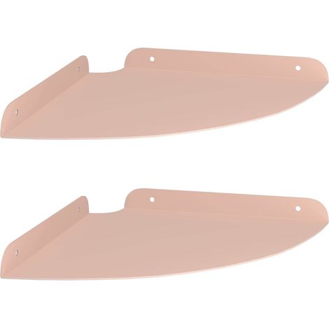 Maison Exclusive - Schwebendes Regal mit Regal 2 pcs Rosa 24 x 24