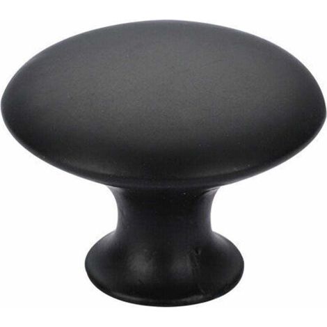 6 Unités Bouton de Meuble Noir Boutons de Meuble Ronds Bouton Poignee de Meuble, Boutons Placard Cuisine Boutons D'armoire à Tiroirs Solides 3022cm Noir