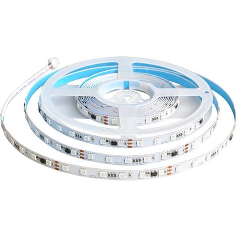 V-TAC kit Strip LED Magic SMD5050 13W/m 60 LED/m RGB 5m Compatibile con Magic Home Pro + Telecomando e Alimentatore IP20 - 23145