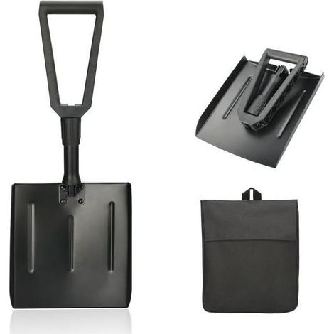 Pelle À Neige, Pelle à Neige en Aluminium Réglable, Pelle Pliante, Pelle à neige portable pour enlever la neige, Stockage et Déneigement Faciles pour la Voiture d'hiver de Jardinage extérieur (1/4)