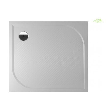 Receveur de douche rectangulaire en marbre RIHO KOLPING DB32 90x100x3cm-Blanc-Blanc-90 -- (1/2)