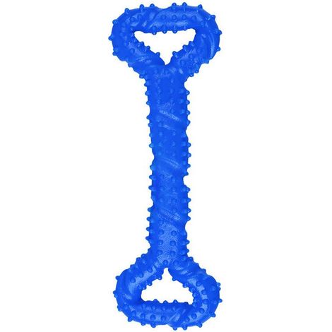 Jouet à mâcher pour chien Surface convexe Jouet pour chien interactif robuste Mastication agressive Petits chiens et grands chiens Bleu(bleu) (1/5)