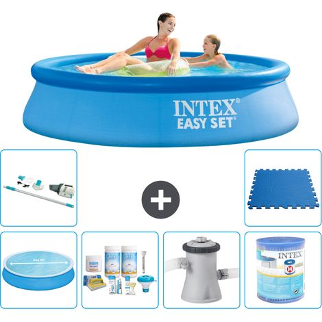 Intex Piscine Easy Set Ronde - 244x61 cm - 7-pièces S40438 (1/5)