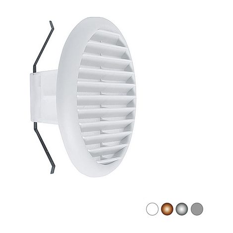 Griglia Tonda in Materiale Termoplastico Vecam Bianca Imb 125 a 160 Ø 180 (1/2)