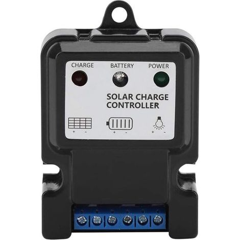 Contrôleur De Batterie De Panneau Solaire Regulateur Charge Décharge Intelligente Pwm 12v 10a) (1/5)