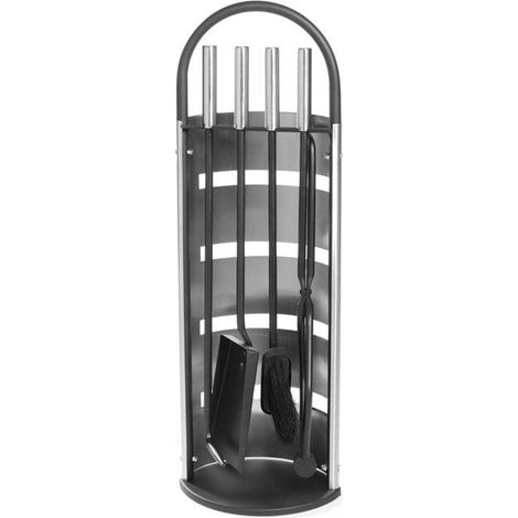 Mustang set da camino 4 pezzi in acciaio inox (1/5)
