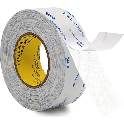 9488A Double Sided Adhesive Tape, Transparent, Double-Sided Scrapbooking Tape, Thin Powerful Width 15 mm, Length 50 m, Thickness 0.15 mm for DIY (1/5)