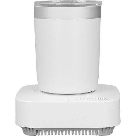Beheizbarer/gekühlter Becher mit 3 Funktionsmodi, effizientes Trinken, tragbarer beheizbarer/gekühlter Tischbecher, Wassererhitzer/Wasserkühler, 100–240 V EU-Stecker (1/5)
