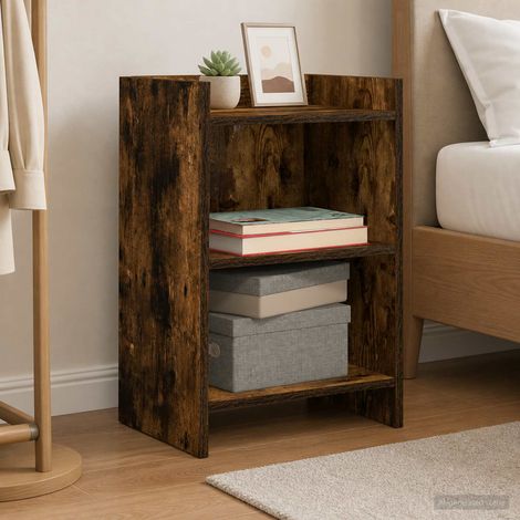vidaXL Bedside Tables Smoked Oak 40 x 30 x 60 cm Engineered Wood (1/5)