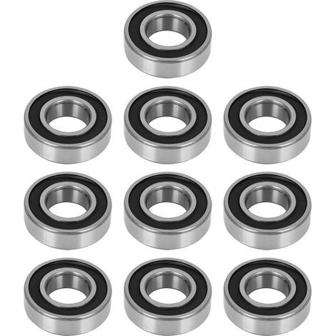 10 High-Speed ​​6205-2RS Ball Bearings with Rubber Cover for Automotive/Motor Mechanics - High Performance (1/5)