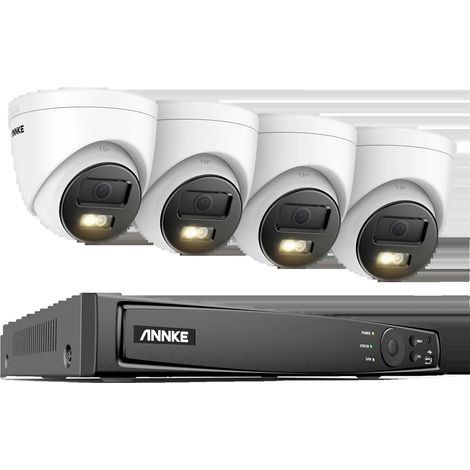 Système de Caméra de Sécurité, Résolution 8MP, Surveillance à Distance, Caméra NVR 8CH 4PCS, Aucun (1/2)