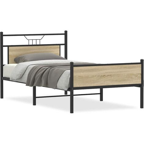 Maison Exclusive - Estructura de cama sin colchón madera roble So