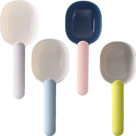 MINKUROW 4 Pz Cucchiaio Per Cibo Per Cani E Gatti, Cucchiai Da Cucina In Plastica Per Farina Di Riso Pop Corn Grani (1/5)