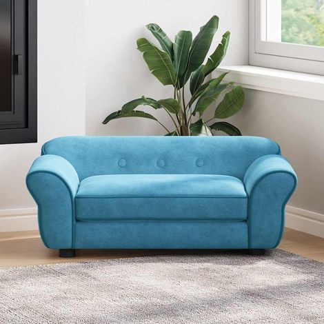 Canapé pour chien Turquoise 72x45x30 cm Peluche (1/5)