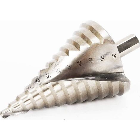 Punta per passo HSS  6-60 mm 14 misure  Acciaio ad alta velocità  Punta conica HSS per piastra di ferro, PVC, isolante