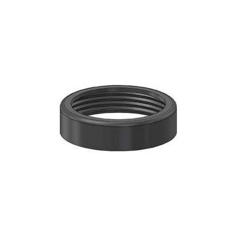 Ghiera Liscia in Ottone Ghidi Ø 11 x 4 Ø 43 Nero Opaco