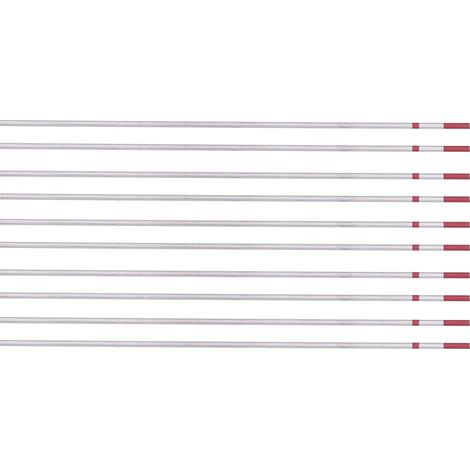 Kit de 10 électrodes en cérium-tungstène, pointe de soudage à l'arc sous argon de 150 mm, pour la maintenance mécanique industrielle (2 mm / 0,08 po). (1/5)