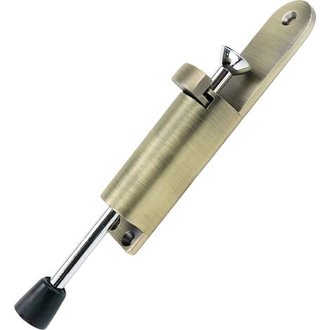 Butée de porte en alliage de zinc, réglable au pied, robuste, arrêt de porte marche/arrêt, porte-serrure de porte (1/5)