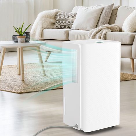 Jiubiaz Deshumidificador de aire - Elimina la humedad hasta 16 L/día - Silencioso - Ideal para habitaciones de hasta 25 m² (1/5)