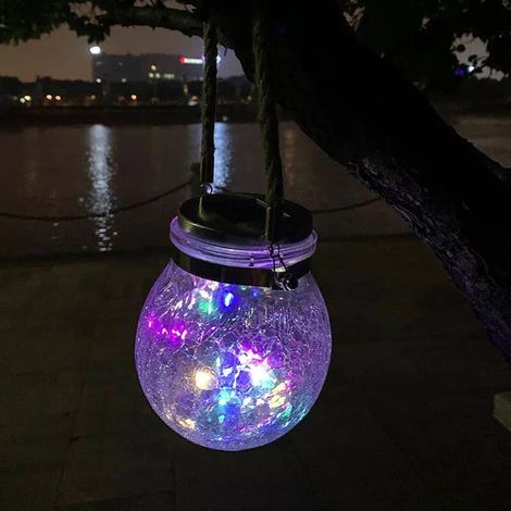 éclairage LED solaire décoratif en verre éclairage de jardin,éclairage LED de jardin,1 pack LED string lights,lampe solaire Odipie (1/4)