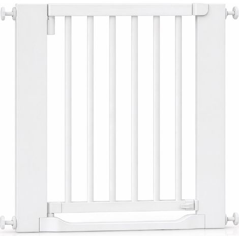 Safetots Wooden Heritage Flat Step Gate, White, 71cm - 79cm
