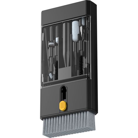 Outil 22en1 avec poignée rétractable et tube de rangement pour appareils électroniques, casques audio,ordinateurs, extracteur de commutateurs(noir) (1/5)