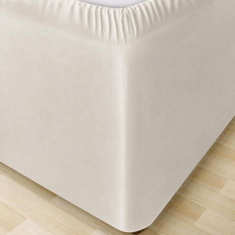 Cache Sommier 200x150x45cm Tissu Doux et Extensible,Cache Sommier Elastique - Jupe de Lit et Protège Sommier (1/5)