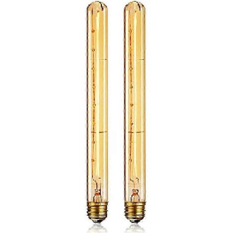 Ampoule tubulaire longue E27 40W à intensité variable, style rétro, 220V (lot de 2) (1/5)