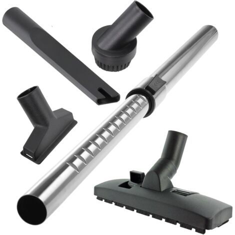 1 - Tige télescopique - Kit outils aspirateur - Raccord 32 mm - Extension 56-94 cm - Sols et tissus - Noir (1/5)