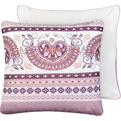 Conjunto de 2 cojines de exterior accesorios de jardín estampados 45x45 cm violeta Tvista