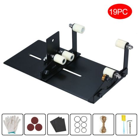 Coupe-bouteille en verre, Version améliorée, Sculptures carrées et rondes, pour Machine à découper, vin, bière, support pour ipad en métal, 19 pièces (1/5)